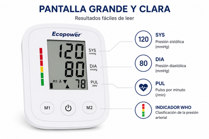 Controlá tu presión desde casa | Tensiómetro Digital Fácil de Usar